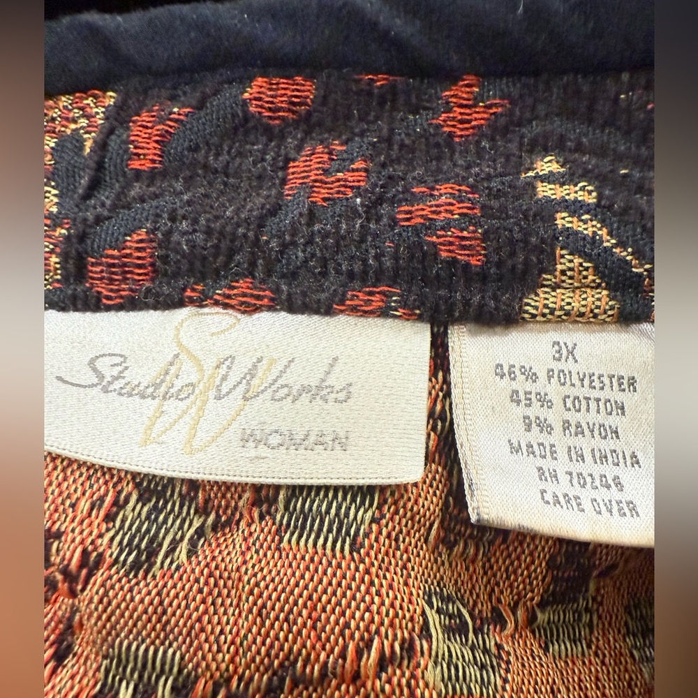 Studio Works Multicolor Patterned Jacket - image 4